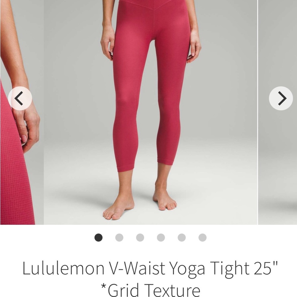 Lululemon Athletica Red Yoga Leggings